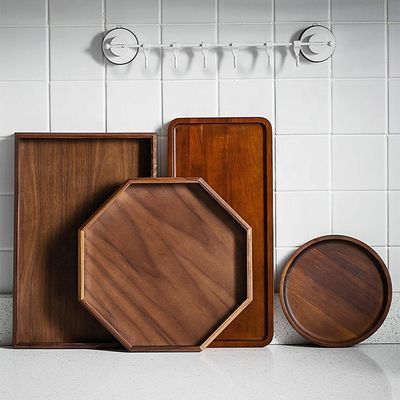 Benutzerdefiniertes Logo akzeptiert Delikates Nordic-Stil Holzhandwerk-Tray 40,5x18,5x2cm