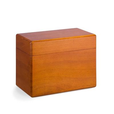 Bequeme Aufbewahrung von 250 Rezeptkarten in Rezeptbox aus Kiefernholz 6,9 "x 3,9" x 5.3