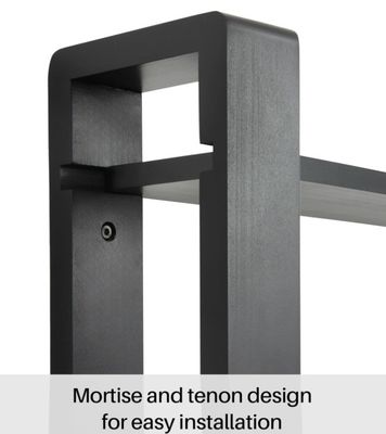 Aufbewahrungshalter Regale Schwarze Kieferholz 3 Stufe Großregal Wohnkultur Pflanzenbildschirm