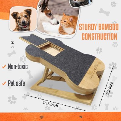 Hunde Nagel Kratzbrett mit Leckerbissen Knochenform Hunde Kratzpad für Nägel Pfoten OEM