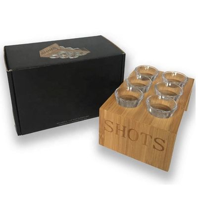 Seidenbildschirmgedruckte Holz-Glasschublade für VIP-Service Ahornholz