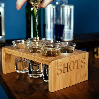 Seidenbildschirmgedruckte Holz-Glasschublade für VIP-Service Ahornholz