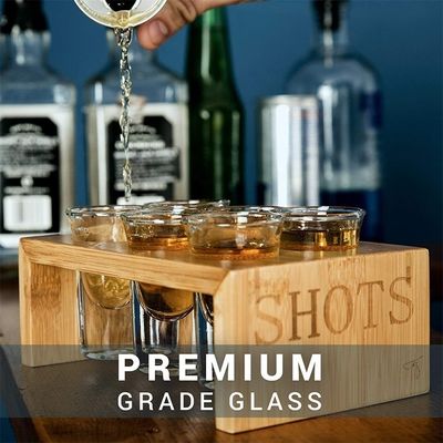 Seidenbildschirmgedruckte Holz-Glasschublade für VIP-Service Ahornholz