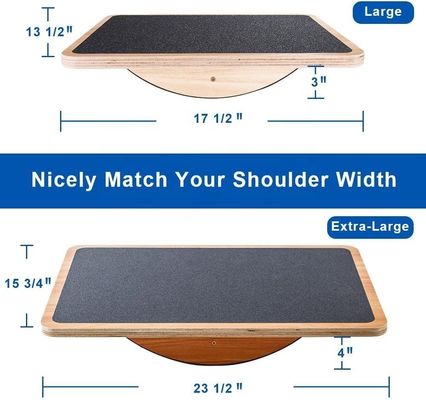 22.9 x 1,5 x 11,9 cm Holzbalance Board für Bürobänder und Fitness