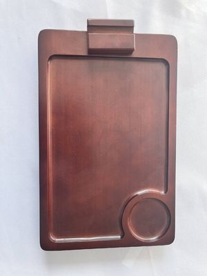 360 Dreh-Arm-Tisch für Akazienholz-Sofa Armlehnteller auf Holz-Seitentischen