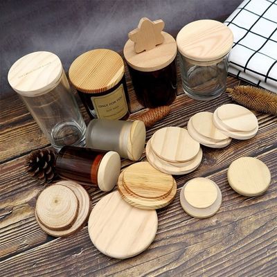 Einfache offene End Holz-Rundkrug mit Deckel Farbe und angepasstes Logo