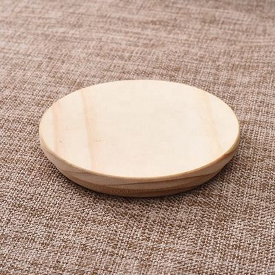 Einfache offene End Holz-Rundkrug mit Deckel Farbe und angepasstes Logo