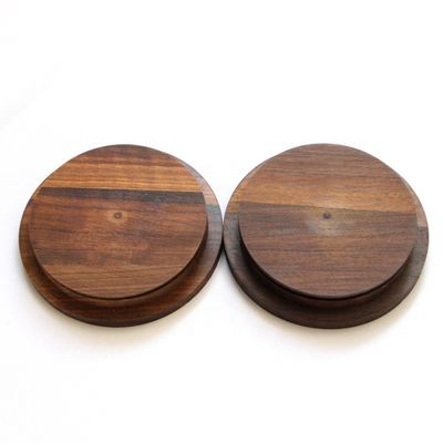 Bestellung auf Wunsch akzeptiert Küchen-Süßigkeiten Gewürze Glasglas mit nicht verschütteten schwarzen Walnussdeckel