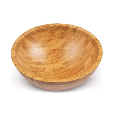 Minimalistisches Design Bambus Salat Schüssel Nachhaltig und wiederverwendbar für umweltbewusstes Essen