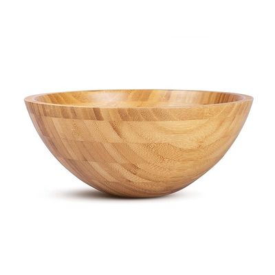 Minimalistisches Design Bambus Salat Schüssel Nachhaltig und wiederverwendbar für umweltbewusstes Essen