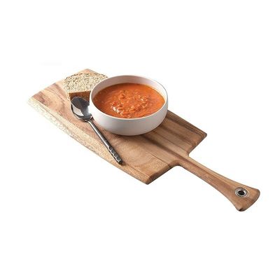Holz Olivenhackplatte für tragbares Brot Käse Schneiden 8 x 20,5 x 0,5 Zoll