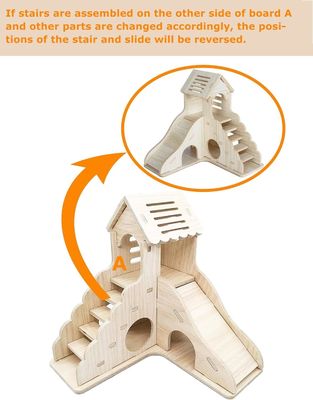 Kletterleiter und Rutsche Hütte für andere kleine Tiere