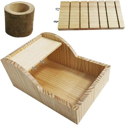 Holz Sandbad Box mit Kletterleiter und Haus Design Chinchilla Bad Bo