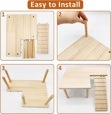 Hämster Stehplattform Übung Spielzeug Käfig Zubehör mit Schlagschließung