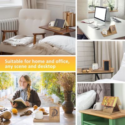 Seidenbildschirmdruck Holz Kurz Mini-Buch für Schlafzimmer Nachttisch und Schreibtisch