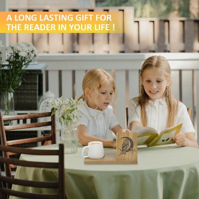 Seidenbildschirmdruck Holz Kurz Mini-Buch für Schlafzimmer Nachttisch und Schreibtisch