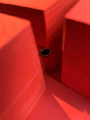 Maßgeschneiderte Baustelle aus Kiefernholz für Heimdekoration