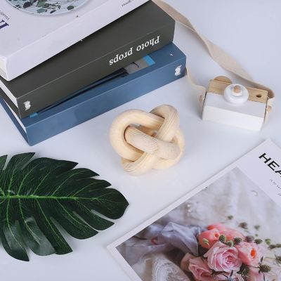 Moderner Stil Custom Naturholzkette Link Dekorative Wanddekoration Kette für Tee / Kaffee / Süßigkeiten