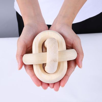 Moderner Stil Custom Naturholzkette Link Dekorative Wanddekoration Kette für Tee / Kaffee / Süßigkeiten