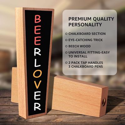 Anpassungsfähige Bierhahngriffe für Bars und Restaurants Logo enthalten