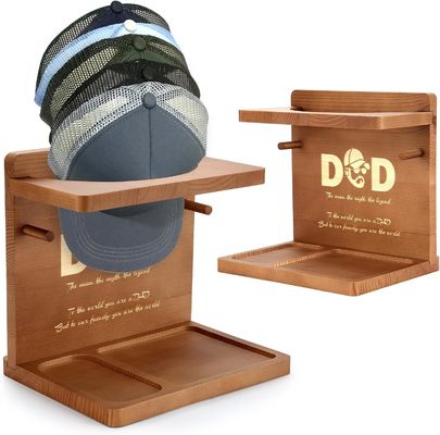 Holz Hütte Anzeige Stand für Home Office Organisator und Vater Geburtstagsgeschenke