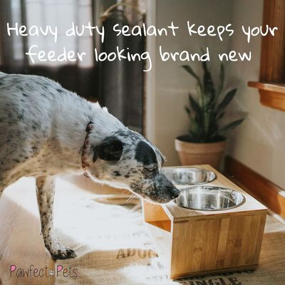 Mittelgroße Hunde-Erhöhung Schüssel Stand 7 Erhöhung Schüsseln Pet Feeder mit vier Edelstahl Schüsseln