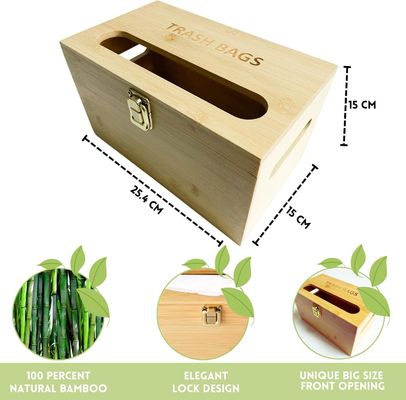 Klassifizierung Nichtklappbares Regal Bambusbeutel für Müllbeutel Wandmontiert