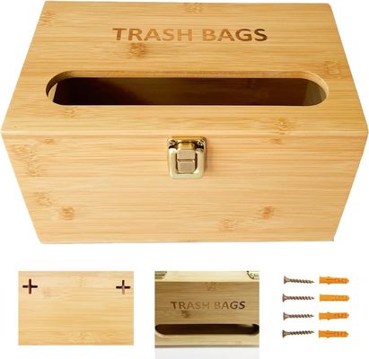 Klassifizierung Nichtklappbares Regal Bambusbeutel für Müllbeutel Wandmontiert