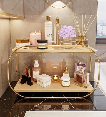 Badegehälter Holzteller für Schmink- und Parfümlager