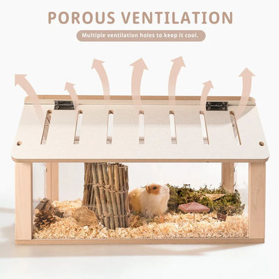 Uhrkasten Custom Hamster Versteck Holz Haustiermöbel Spielhaus Festmuster für kleine Haustiere