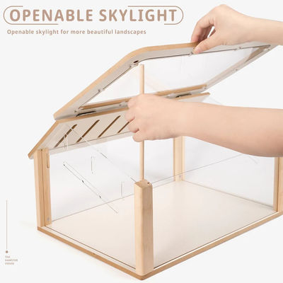 Uhrkasten Custom Hamster Versteck Holz Haustiermöbel Spielhaus Festmuster für kleine Haustiere