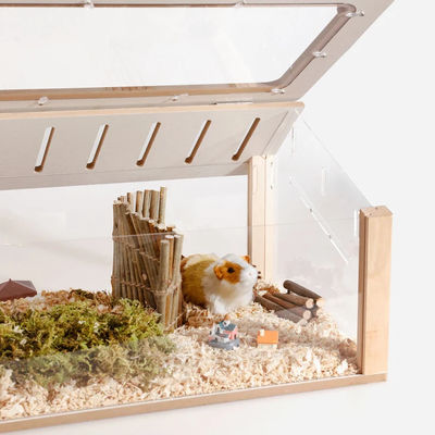 Uhrkasten Custom Hamster Versteck Holz Haustiermöbel Spielhaus Festmuster für kleine Haustiere