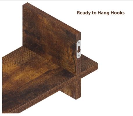 Effiziente Nutzung des Raums mit 202408 Set 3 Holz-Floating-Regal Wandmontierte Regale