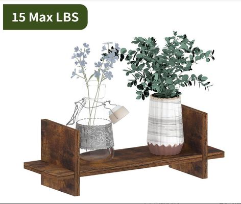 Effiziente Nutzung des Raums mit 202408 Set 3 Holz-Floating-Regal Wandmontierte Regale