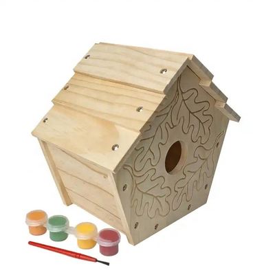 Anpassungslogo Akzeptable Holz-Vogel-Fütterung für die Fütterung von Wildvögeln in dekorative Farbe