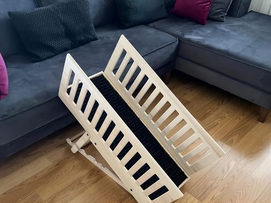 Holzrampe für ältere Hunde Artikelart Betten Sofas Einstellbare Höhe Rutschfestteppich Holz