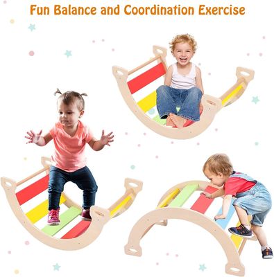 Kinder Kleinkinder Indoor Gym Spiel Holz Klettern Spielzeug Dreieck Klappklettern Schieben