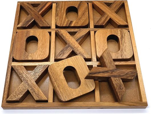 Holz-XOXO-Familienspiel für Frauen Perfekt für Reisen oder Hinterhof-Unterhaltung