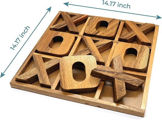 Holz-XOXO-Familienspiel für Frauen Perfekt für Reisen oder Hinterhof-Unterhaltung