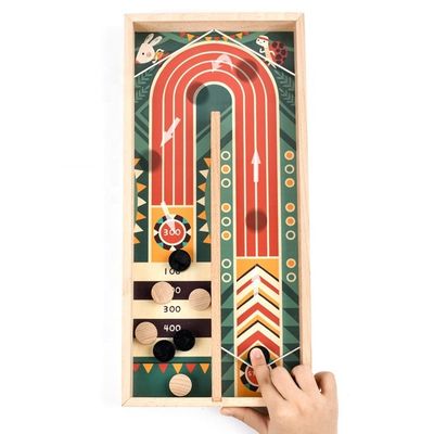 Lasergravierendes Drucken Mehrfarbiges Schnellsling Puck-Spiel Schuss-Spielzeug für Lernspiel