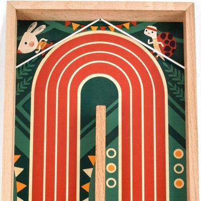 Lasergravierendes Drucken Mehrfarbiges Schnellsling Puck-Spiel Schuss-Spielzeug für Lernspiel