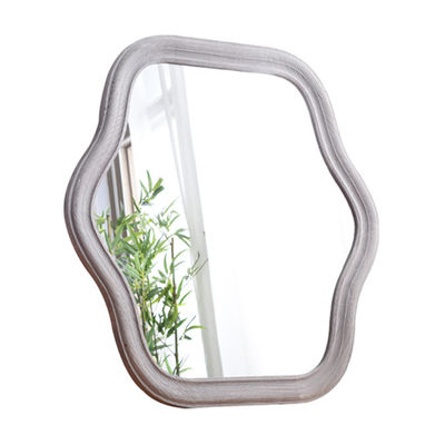 Schlafzimmerspiegel mit Wellenrahmen und individuellem Logo Akzeptabel Seidenbilddruck