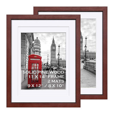 Home Dekoratives Hochzeitsgeschenk Lackiertes Holz Foto Wandrahmen mit künstlerischem Design