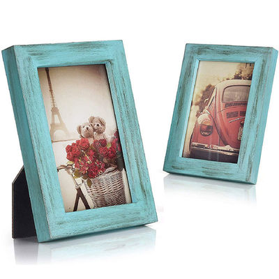 Rustikale Wohndekoration Holz Wandkunst Plakette Schild mit Fotorahmen und Brenndruck