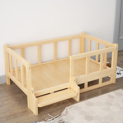 Entfernbare Abdeckung Holz-Haustierbett für Pomeranien und Teddy Hunde Custom Creative Design