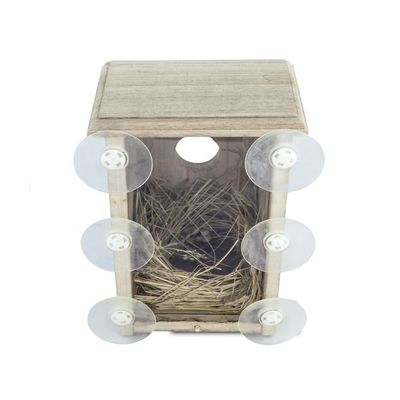 Custom Logo Schönes dekoratives Holz-Vogelhaus für den Außengarten Dekoration Display