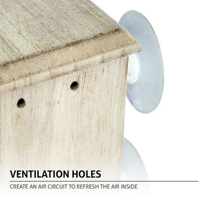 Custom Logo Schönes dekoratives Holz-Vogelhaus für den Außengarten Dekoration Display