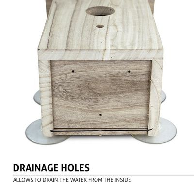 Custom Logo Schönes dekoratives Holz-Vogelhaus für den Außengarten Dekoration Display