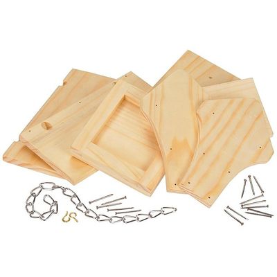 Kleine, schöne Außendekoration, Tauben, Vogelhaus, alle Jahreszeiten, Holzfütter