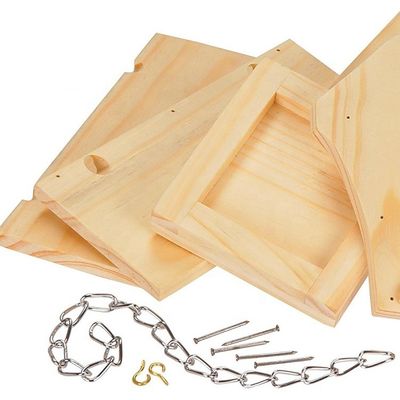 Kleine, schöne Außendekoration, Tauben, Vogelhaus, alle Jahreszeiten, Holzfütter